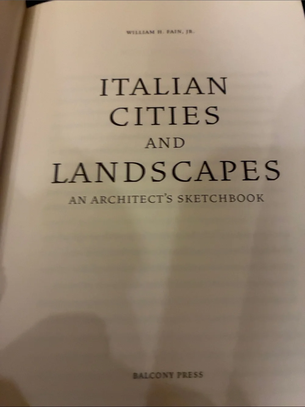 Italian Cities and Landscapes Sketchbook - Brown Cover